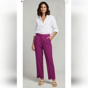 NWT Happily Grey High Rise Wide Split Leg Trouser Pants Size 3